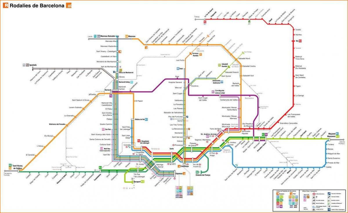dworzec kolejowy Barcelona na mapie 