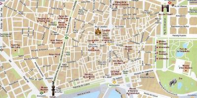 Mapa Barcelony Stare miasto