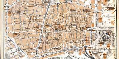 Stara mapa Barcelony