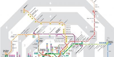 Transport Barcelonie mapie