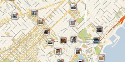 Okulary Barcelona interesów mapie
