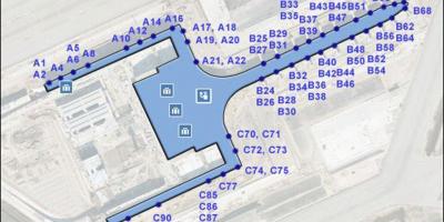 Terminal lotniska BCN na 1 mapie